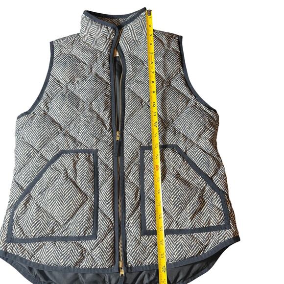 J. Crew Excursion Quilted 60% Down Puffer Vest In Herringbone Size Small - Picture 5 of 6